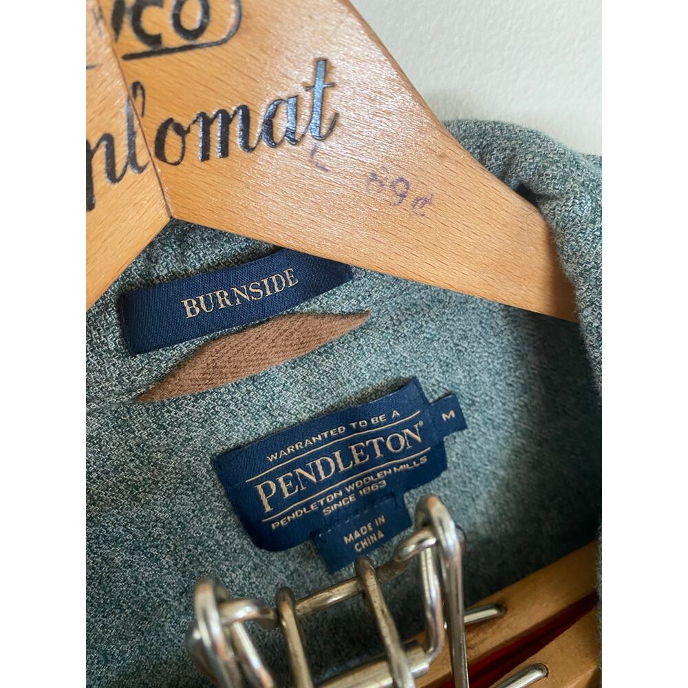 Pendleton Burnside Green Button Down Mens Size Me… - image 3